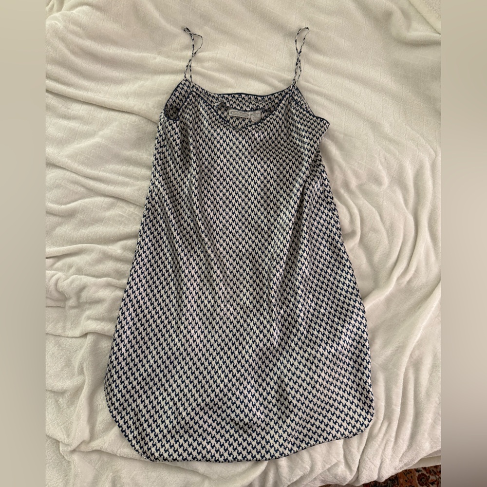 Chic Black and White Slip Dress